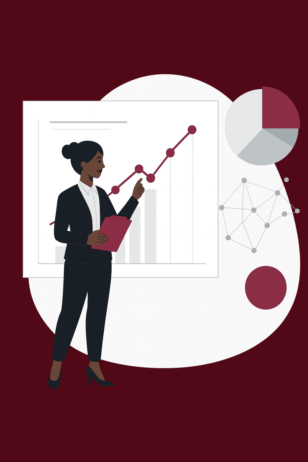 Professional woman in business attire